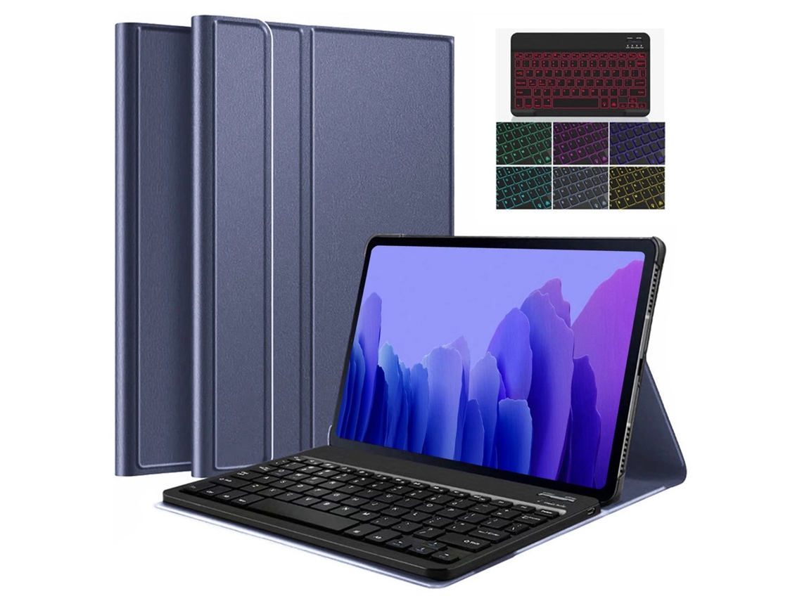 Capa Com Teclado Bluetooth Compatível Com Samsung Tab S6 Lite 10.4 P610/p615