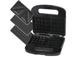 Panela Elétrica, Panela Waffle Sandwich e Panela Waffle com Pratos Intercambiáveis, 1000w ZYBLSSBB