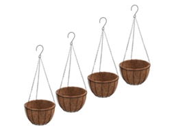 Hanging Planter, Hanging Planters Vidaxl Preto Aço (ø 40 X 63 Cm)