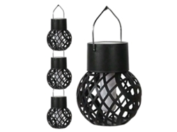 Lanterna Solar Para Áreas Externas | Iluminação Solar Para Jardim | Lanterna Solar | Pacote Com 4 Olysi Shop