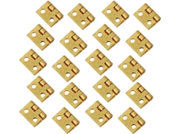 Conjunto De 10 Dobradiças Para Portas Armário, Com Acabamento Em Latão, Mini Dobradiças Decorativas Para Móveis De