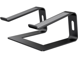 Suporte para Laptop, Suporte Ergonômico de Alumínio para Laptop, Suporte Removível e Ventilado para Computador de Mesa Portátil ZEUXO (preto)