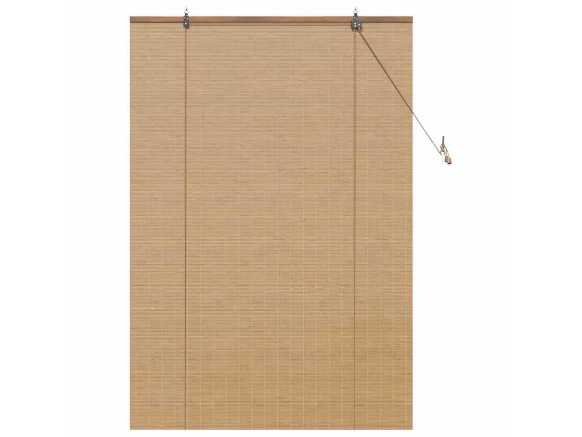 Conjunto 1 Estores De Rolo Vidaxl Castanho Bambu (100 X 160 Cm)