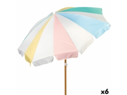Chapéu De Praia Aktive Ø 200 Cm 20 X 185 X 20 Cm (6 Unidades)