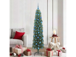 Vidaxl Árvore De Natal Artificial Verde 180 Cm Pvc E Aço E Plástico
