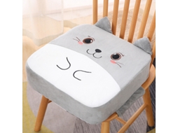 Assento Elevatório Almofada Para Bebê Eifson Veludo Cristal Antiderrapante 10cm - Gato