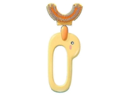 Escova De Dentes Manual Em Formato De U Com Silicone Macio Para Crianças