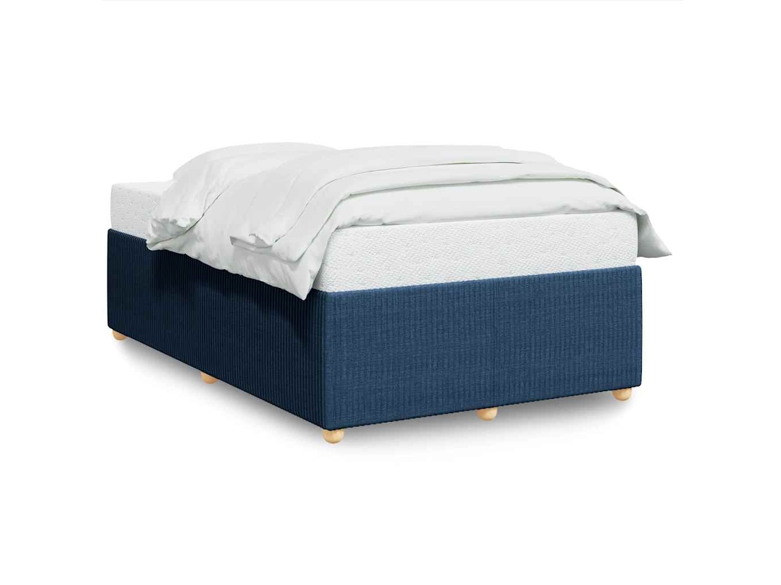 Bed Frame, Bed Frames Vidaxl Azul Tecido (120 X 200 Cm)