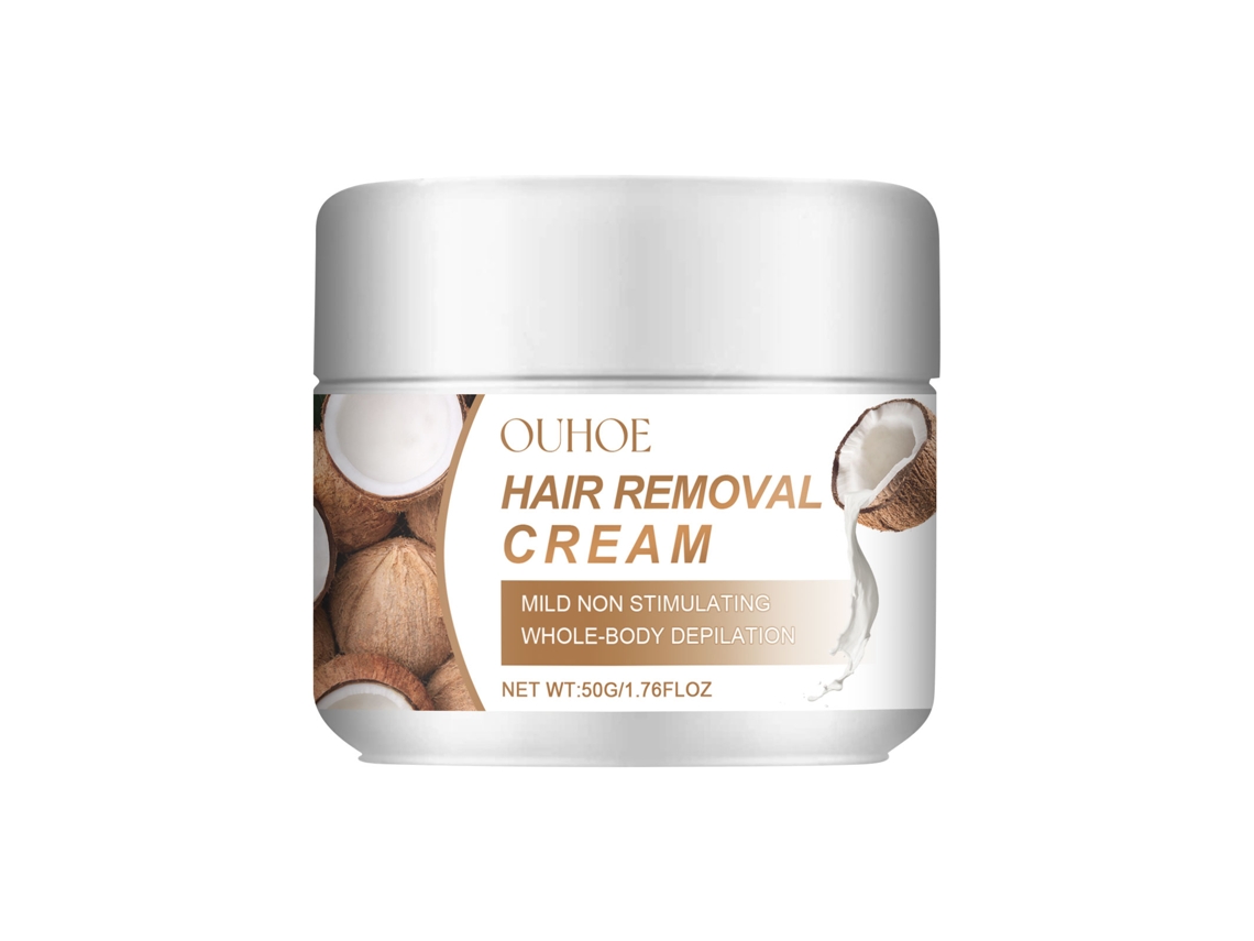 Creme Depilatório de Côco Ouhoe para Mãos, Pernas e Axilas com Ação Suave LAXISCREED