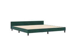 Conjunto 1 Cama Moderna Vidaxl Verde Veludo (200 X 200 Cm)