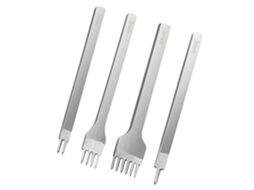 Conjunto De 4 Furadores Para Cadarços De Couro, Ferramentas Para Cinzelar E Trabalhar Couro.