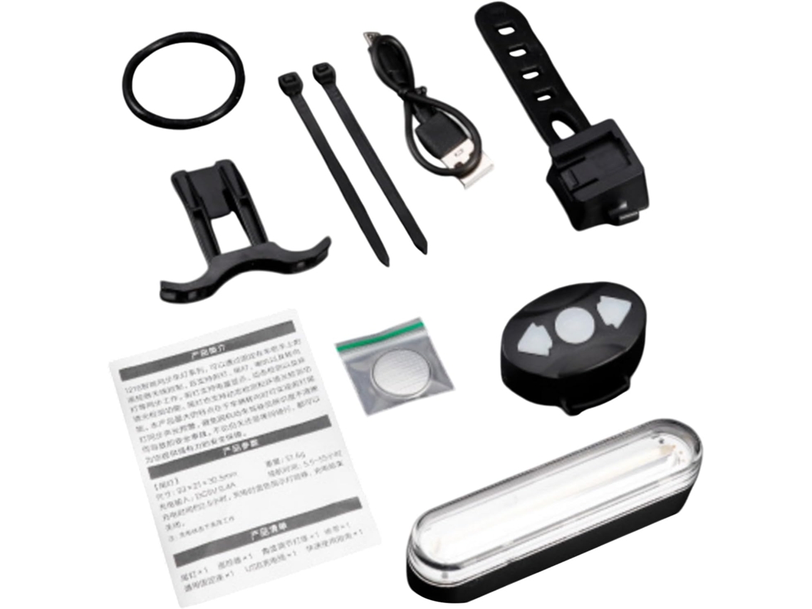 Luz Traseira Para Bicicleta Com 11 Modos, À Prova D'água,
