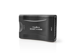 Conversor Hdmi™| Scart Fêmea| Saída Hdmi™| Unidirecional| 1080p| 1, 2 Gbps| Abs| Preto