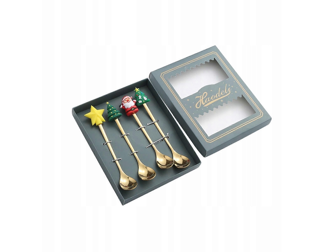 Colheres De Natal Com Cabos Longos, Talheres D Nostalgia88