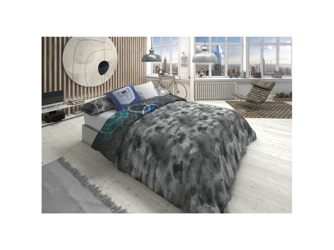 Conjunto de capa de edredom LOIS ORLANDO P. (Cinzento)