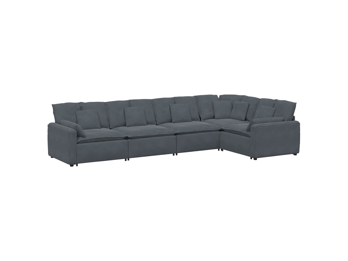 Modular Sofa, Modular Sofas Vidaxl Cinzeto Veludo (n/a)
