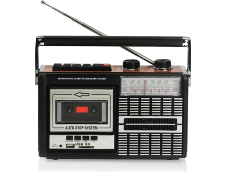 Rádio Gravador   PR85 (Preto - Analógico - FM/AM/SW1/SW2 - Pilhas e Corrente)