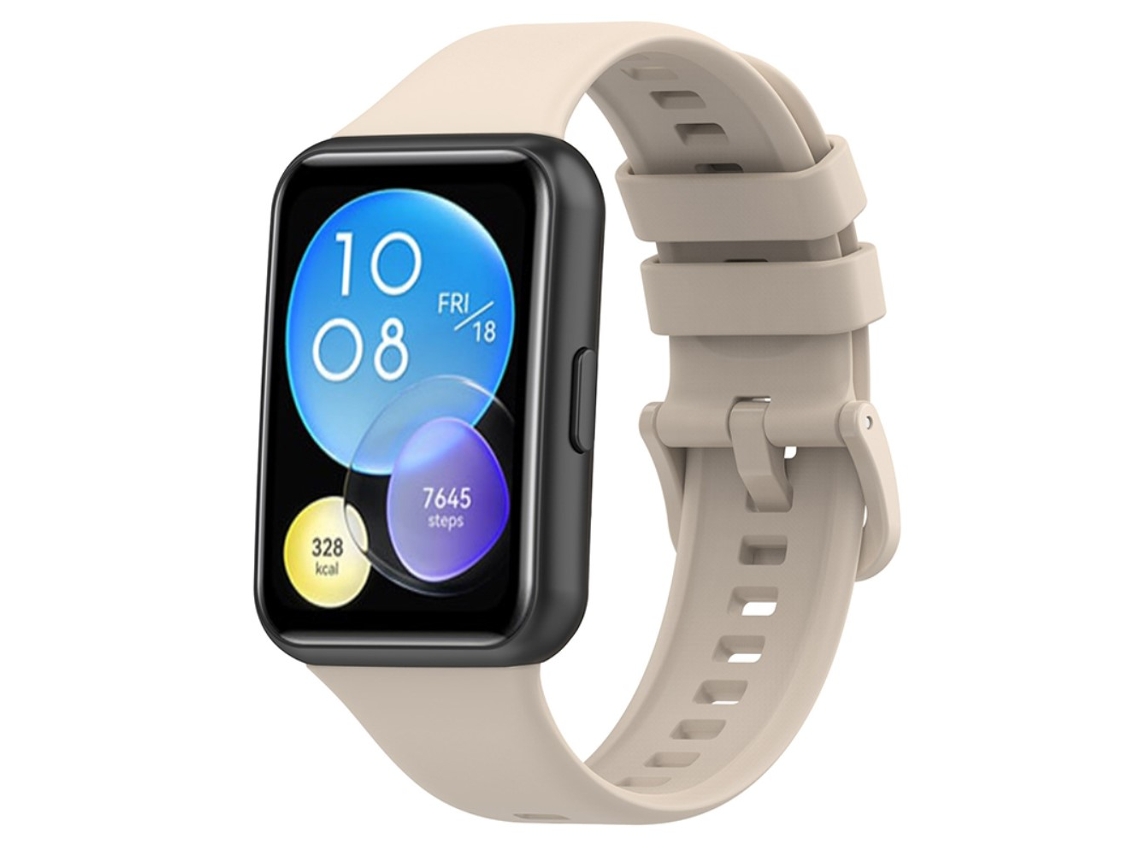 Bracelete Silicone para Huawei Watch Fit 2/Fit 2 Active/Classic/Elegant Branco Marfim 
