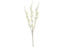 Ramo de flor artificial de camélia amarela para decoração e artesanato S/MARCA