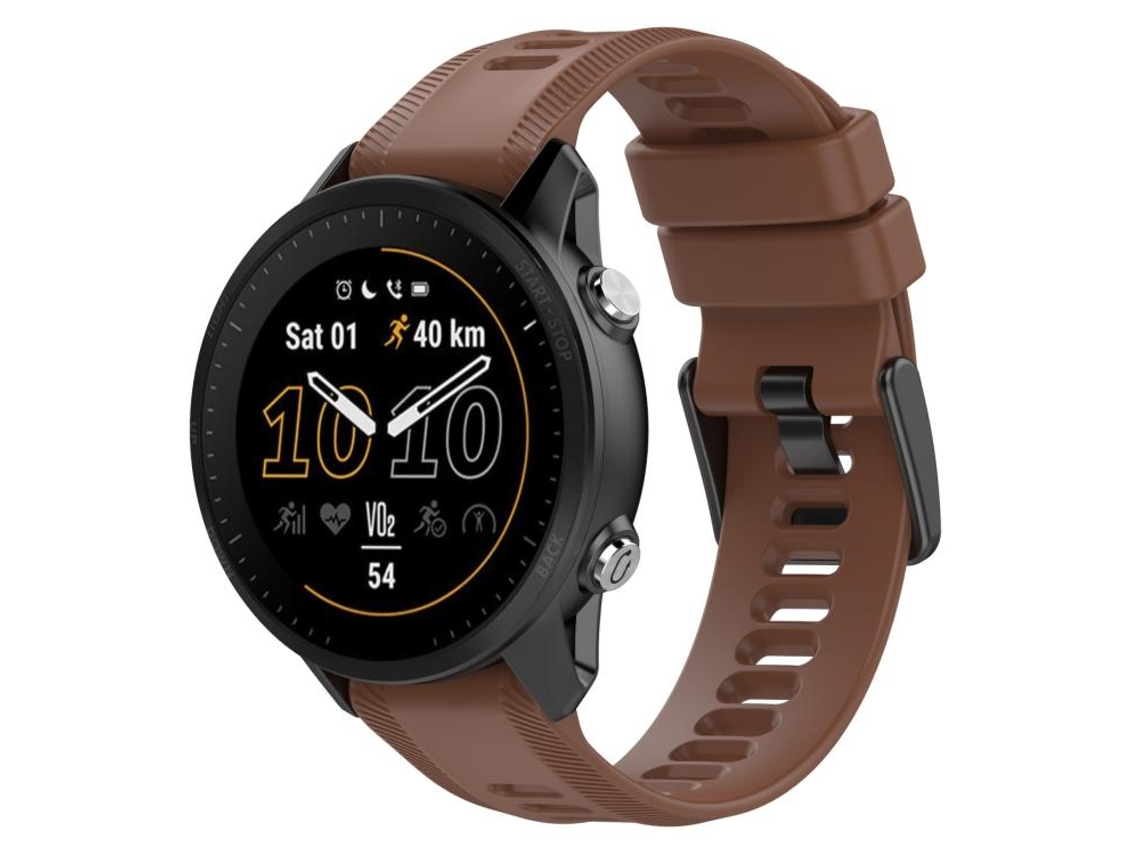 Pulseira Para Garmin Forerunner 955 - Silicone Cor Sólida - Fivela Preta