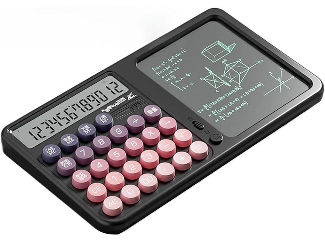 Calculadora Com Bloco De Notas E Tela De Escrita Lcd, Para Matemática