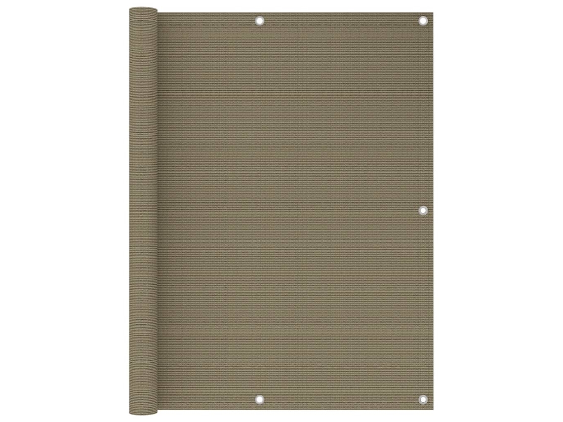 Lovely Home Tela Toldo de Varanda 120X600 Cm Pead Cinzento-Acastanhado