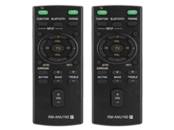 2 Controles Remotos Bluetooth Rm-anu192 Para Caixas De Som Sony Sound Bar Sact60bt Ss-wct60 Sswct60 Ht-ct60bt Htct60bt Sa-ct60bt