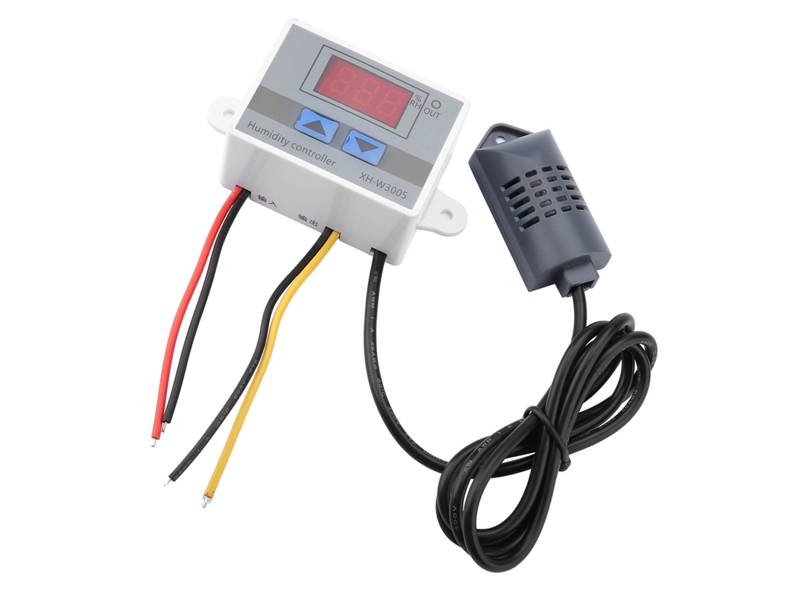 Laxiscreed Higrómetro Digital Com Sensor De Humidade E Controle Por Interruptor