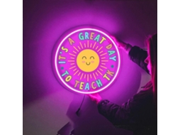 Letreiro De Néon Personalizável Para Professores – Luminária Noturna Led Em Acrílico, Decoração De Parede Com 7 Cores