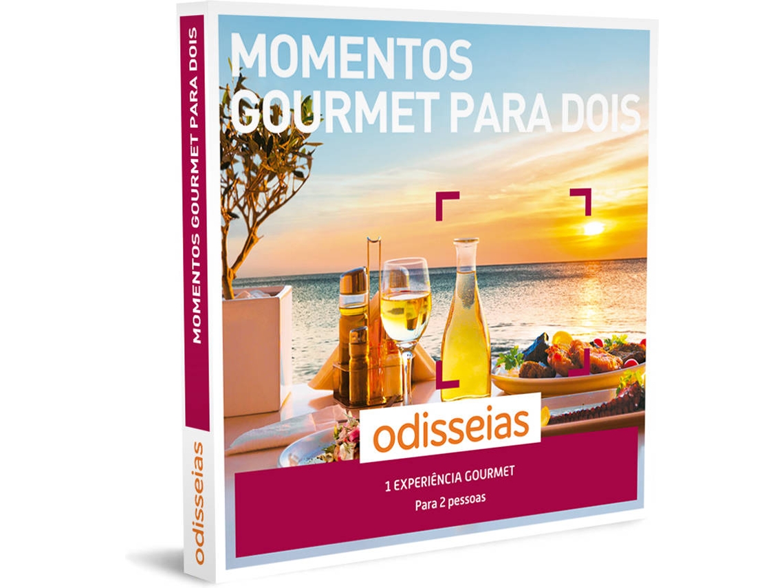 ODISSEIAS Pack Presente - Momentos Gourmet para Dois | Experiência gourmet para 2 pessoas