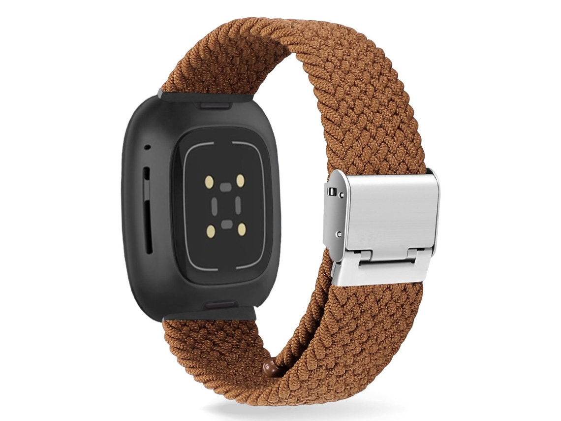 Bracelete Solo loop para Fitbit by Google Versa 3 Castanho
