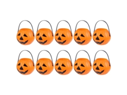Balde de Abóbora Mini 7cm para Halloween Nova Line