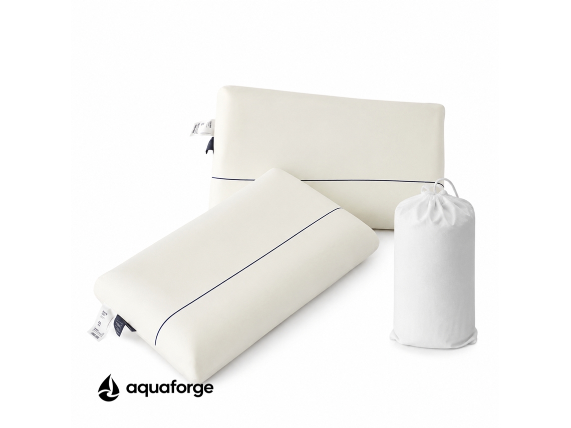 Almofada Cervical Ergonómica Espuma Viscoelástica Respirável 35 X 55 Cm