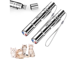 2026 Red Pointer Light Brinquedo para Gatos e Cães, Lápis LED Recarregável via USB, 2 Unidades