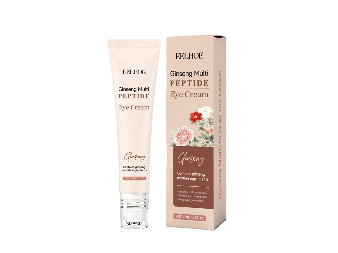 Creme Roller Olhos Anti rugas Peptídeo Ginseng