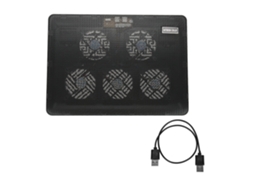 Resfriador De Laptop ( Luz Led De Resfriamento Com Cinco Ventiladores )