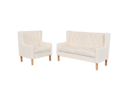Sofa Set, Sofa Sets Vidaxl Branco Tecido (n/a)