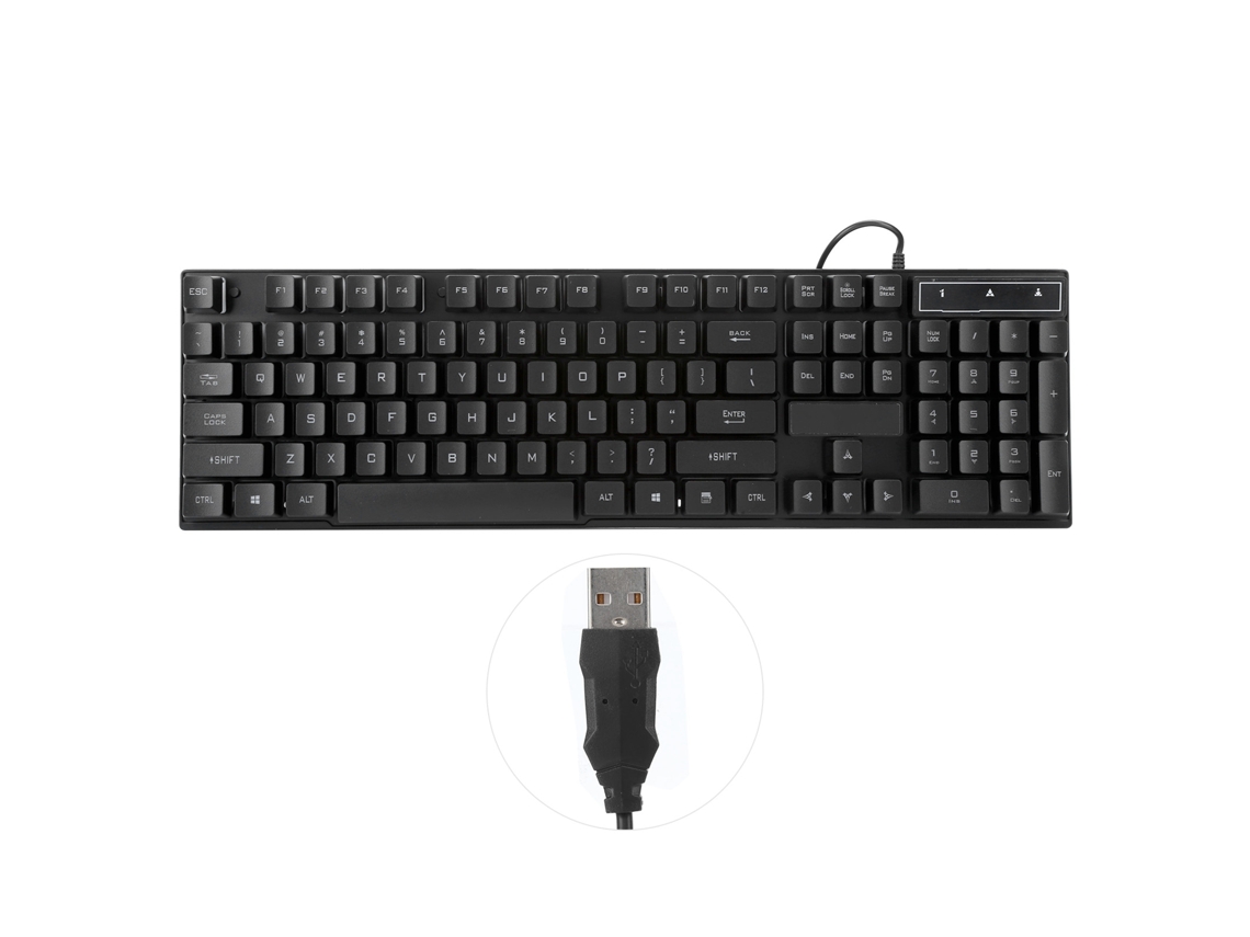 Teclado LAXISCREED 104 Teclas Iluminação Colorida