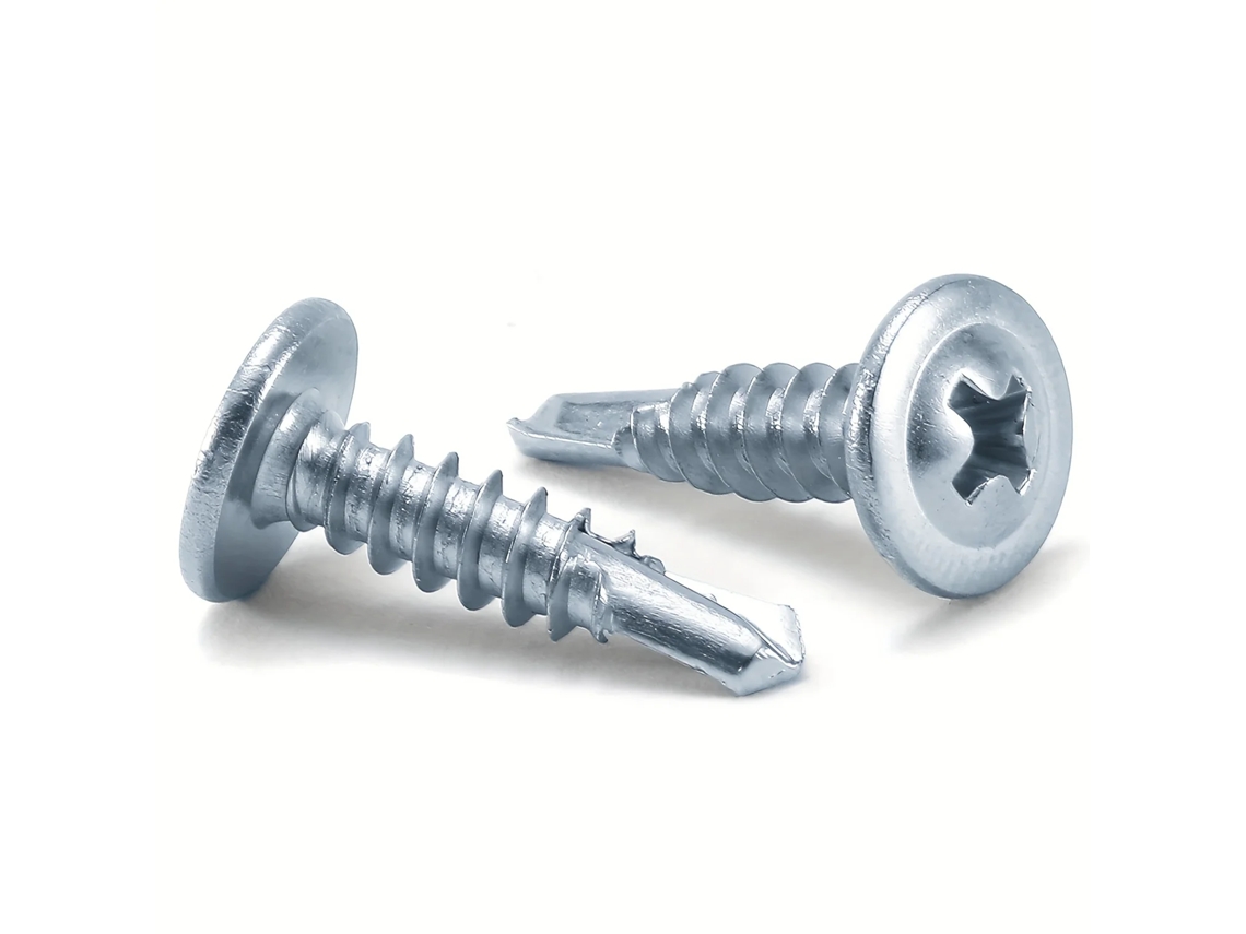 Parafusos Autoatarraxantes Com Cabeça Phillips, Adequados Para Chapas De Zinco E Chapas Metálicas, Pacote Com 100 Unidades, Tamanho M2*3.