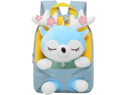 Mochila Genérica Pelúcia 3d Em Formato Cervo Para Crianças Pequenas, Bolsa Fofa Macia Animal Meninas 1 3