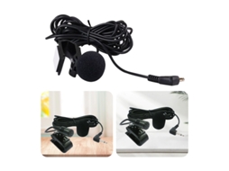 Mini Microfone para Carro com Conector de 3,5 Mm, Microfone Estéreo Externo, 3 Metros de Comprimento. MDUG