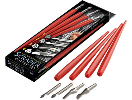 Conjunto Corte  Scraper 5 peças + cabos