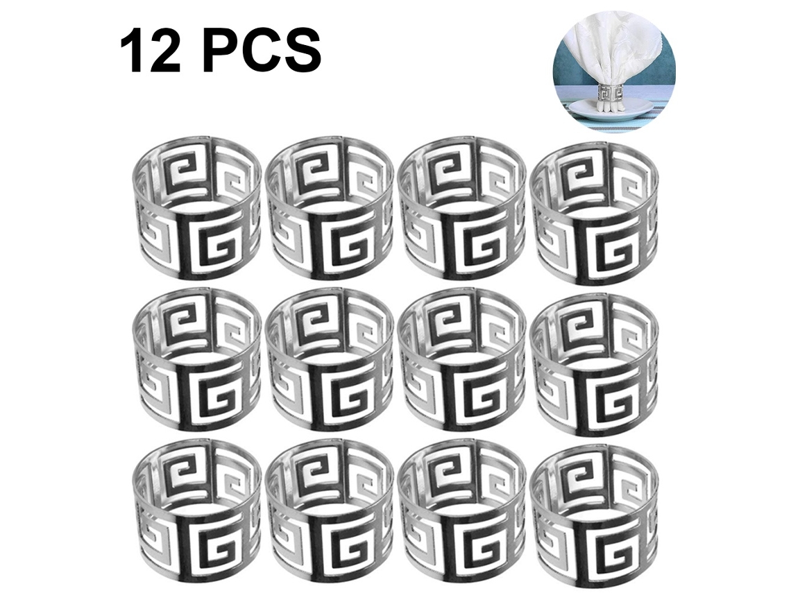 Elysve Argolas De Guardanapo Pack De 12 Elegantes Para Jantares E Festas