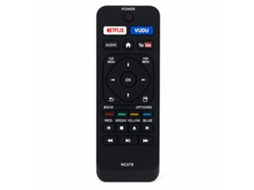 Comando Remoto De Substituição Compatível Com Tv Philips Blu-ray/dvd, Modelo Nc278