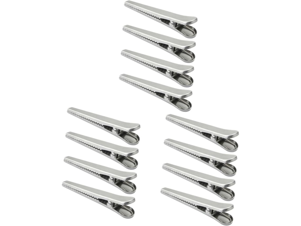 Conjunto De 12-clipes Aço Inoxidável Kichvoe Vedação Alimentos, Ideal Sacos De Lanches E Alimentos Frescos