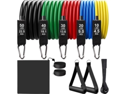 Treino de Força Flexível com 5 Níveis Diferentes para Pesos de Até 150 Libras 68 kg Perfeito para Trx Ou Academia em Casa Multicolorido.