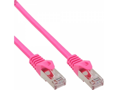 Cabo de Rede INLINE (RJ45 - 3 m - Rosa)