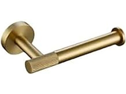 Conjunto De Acessórios Para Banheiro, Kit Em Latão Escovado Dourado Com Textura Serrilhada, Argola Para Toalha, Gancho