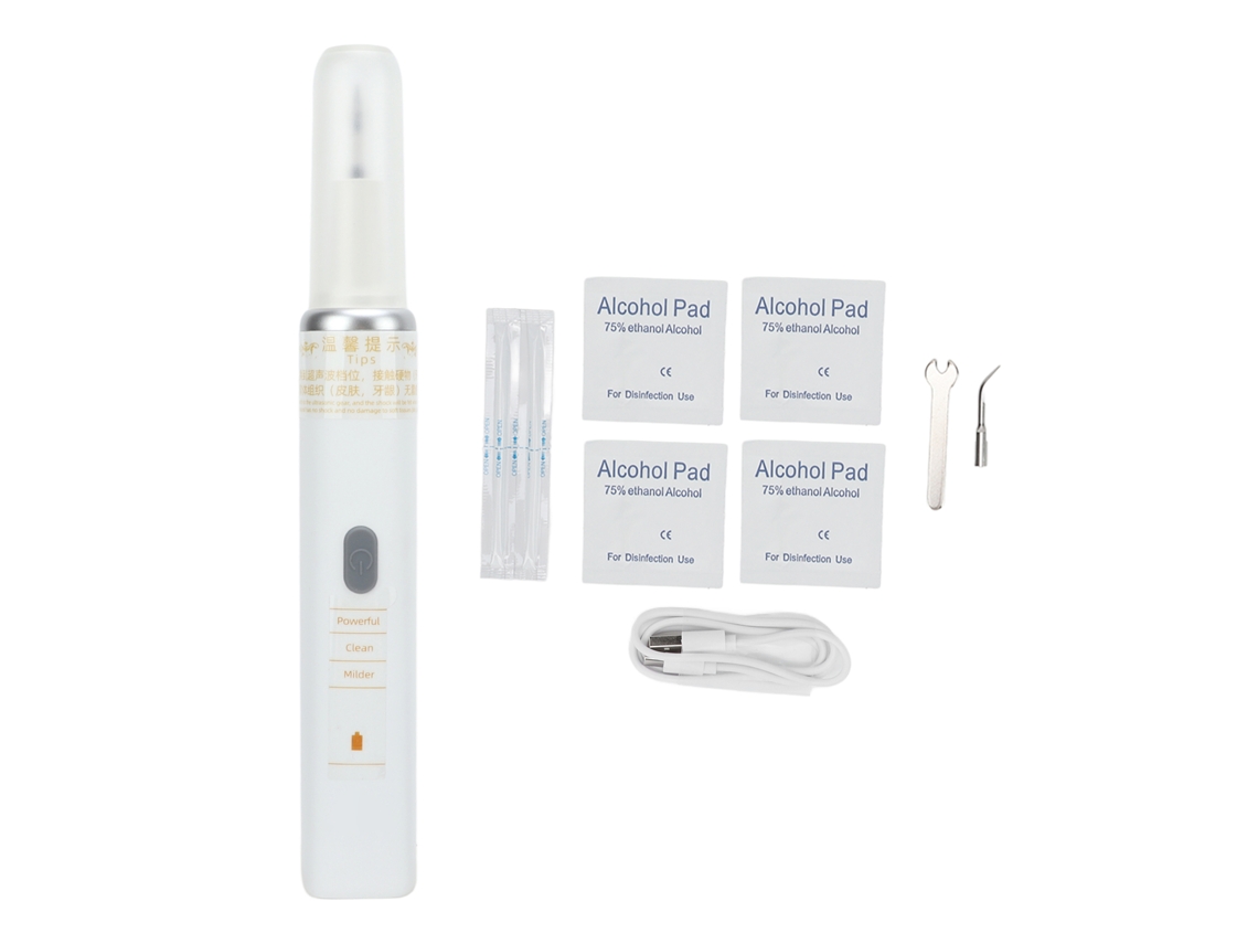 Aparelho de limpeza dental ultrassônico visível, limpador dental elétrico com endoscópio, HD 500W para remoção de tártaro e placa bacteriana.