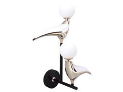 Lâmpada de Parede Pássaro Moderna Led Rotativa 2 Cabeças | S/MARCA